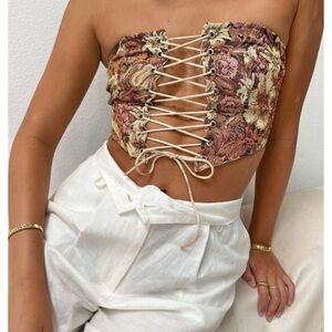 NWT tiktoc/ once upon a skirt / primrose corset top size medium